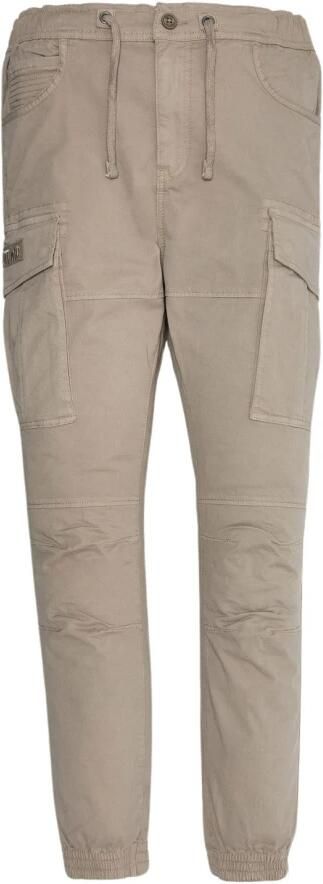Schott NYC Cargo Stretch Multipocket Broek Beige Heren