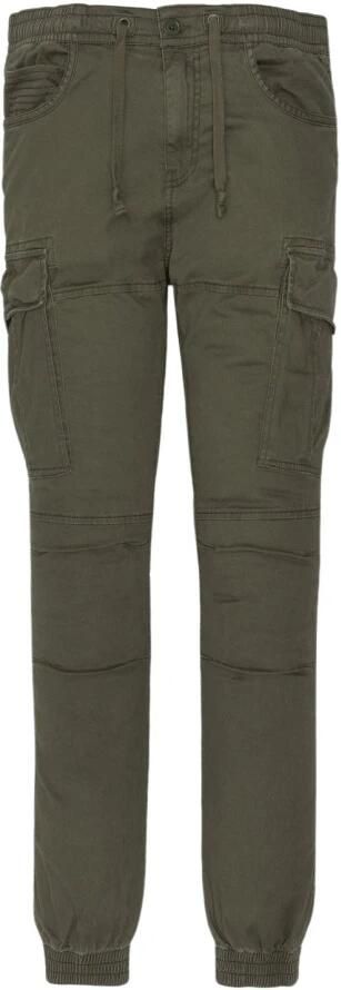 Schott NYC Cargo Stretch Multipocket Broek Green Heren