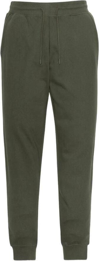 Schott NYC Groene Jogger Broek met Patch Logo Green Heren