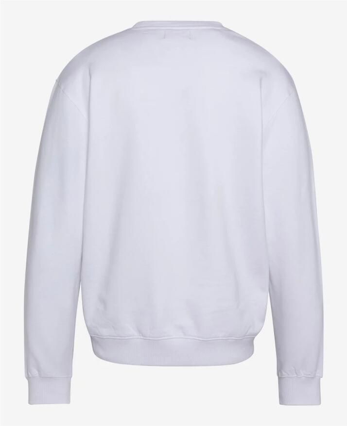 Schott NYC Iconische Sweater Wit Ronde Hals Lange Mouwen White Heren