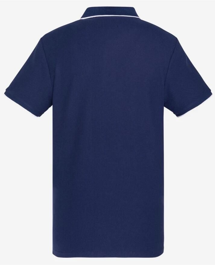 Schott NYC Katoenen Polo Shirt Paul Blue Heren