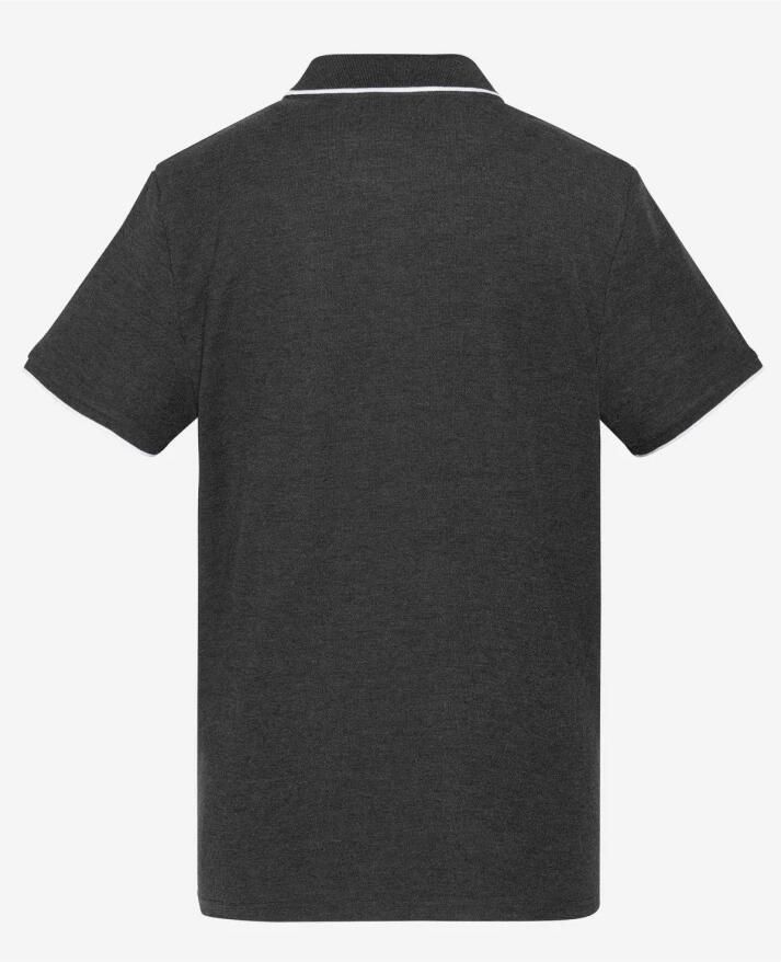 Schott NYC Katoenen poloshirt met korte mouwen Gray Heren - Foto 2