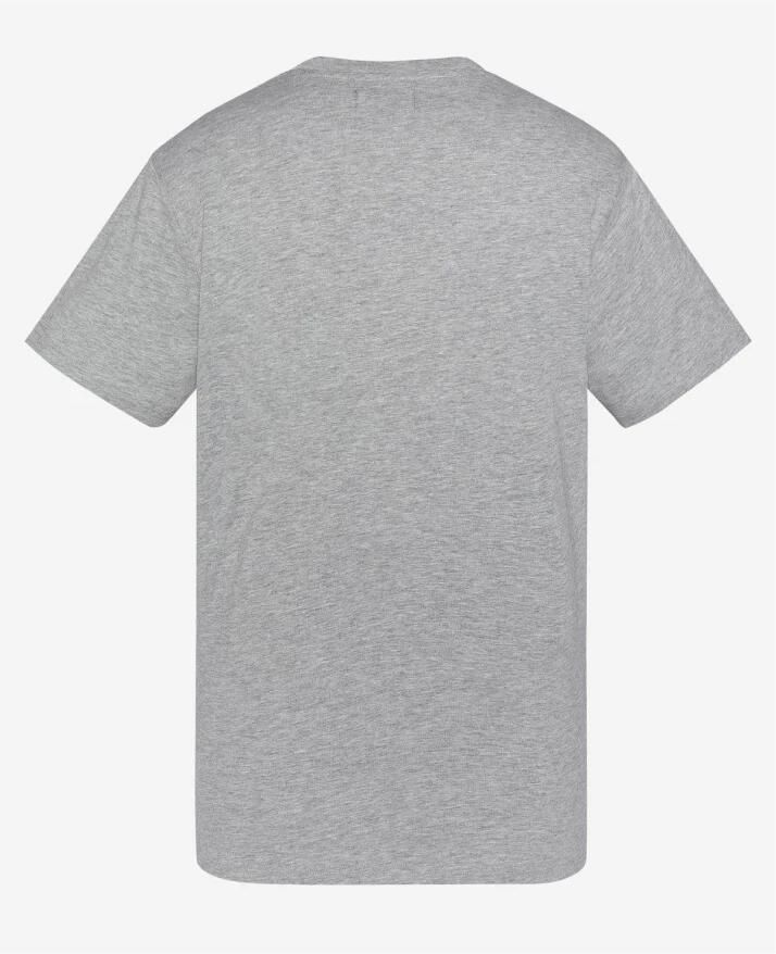Schott NYC Katoenen TShirt Toby Grijs Gray Heren