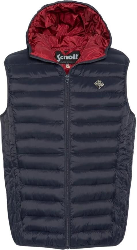 Schott NYC Lichtgewicht Hoodie Schott Blue Heren