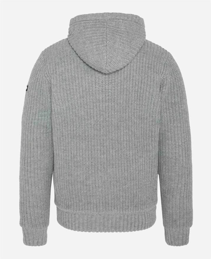 Schott NYC Ritsrits Hoodie met Capuchon Gray Heren
