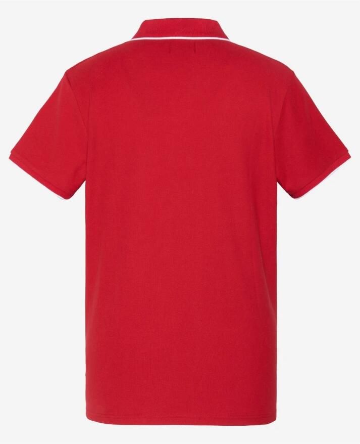 Schott NYC Rode Polo Shirt Paul Red Heren