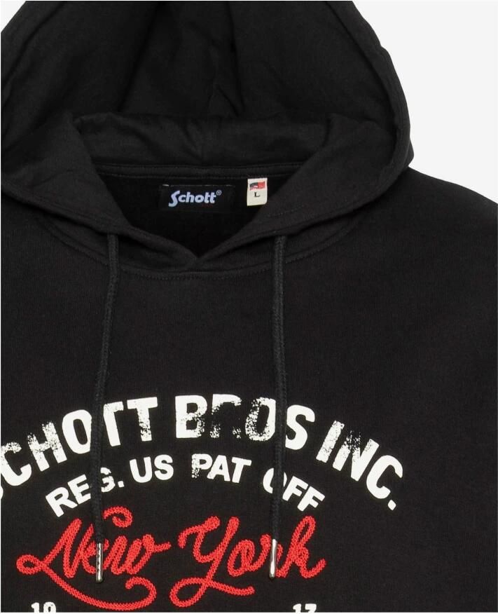 Schott NYC Spencer Hoodie Black Heren - Foto 2