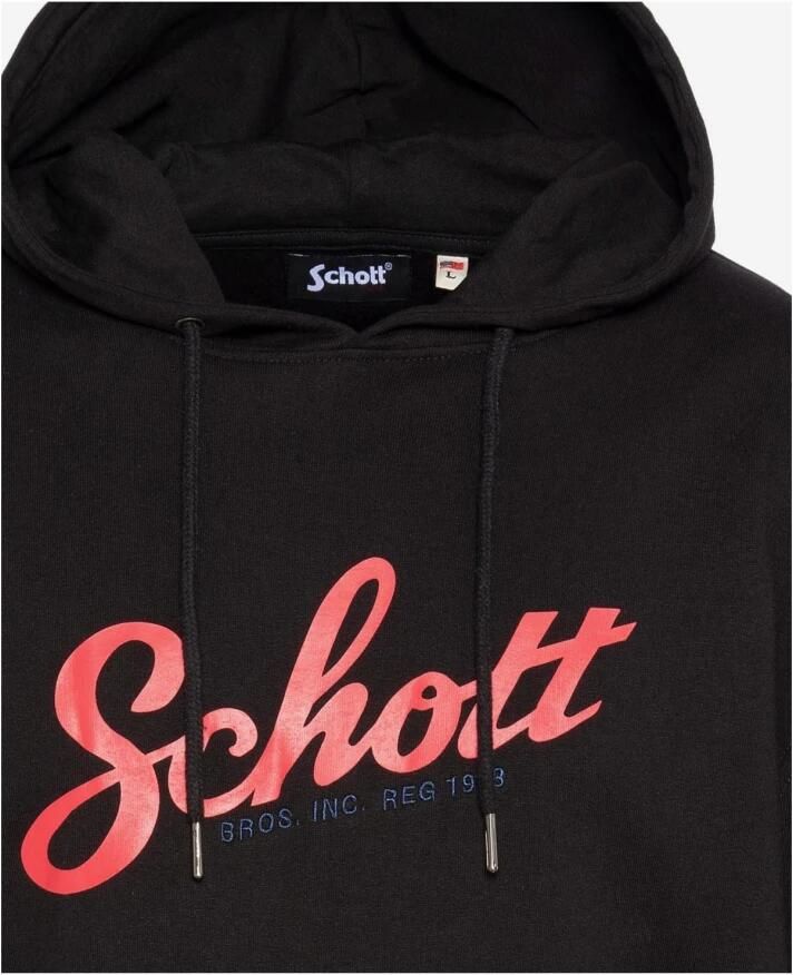 Schott NYC Spencer Hoodie Black Heren - Foto 2