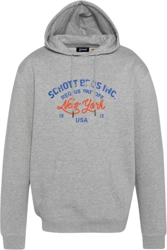 Schott NYC Spencer Hoodie Gray Heren - Foto 3