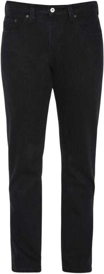 Schott NYC Straight Jeans Black Heren