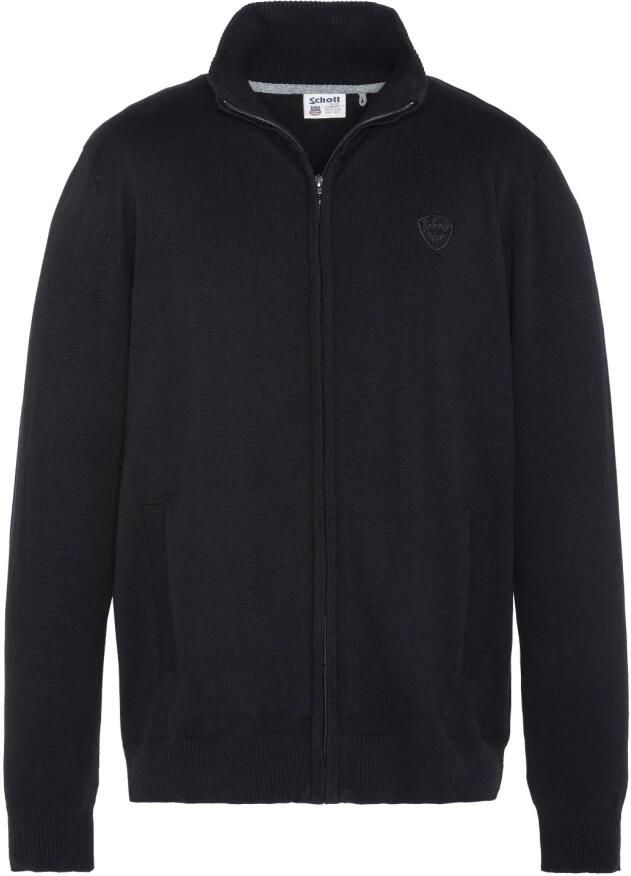 Schott NYC Zip-through Sweatshirt voor Mannen Black Heren - Foto 3