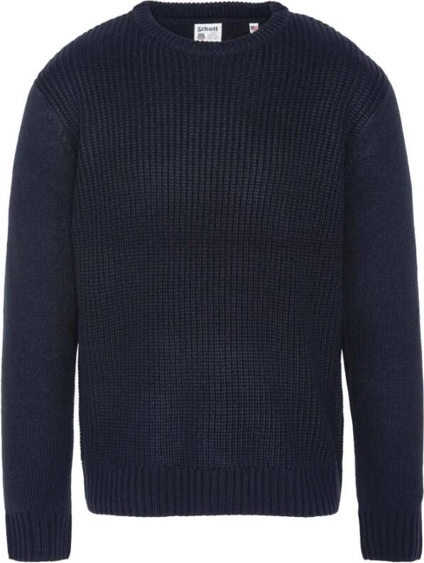 Schott NYC Sweatshirts Blauw Heren