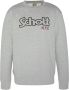 Schott NYC Grijze Sweatshirt met Ronde Hals en Lange Mouwen Gray Heren - Thumbnail 1