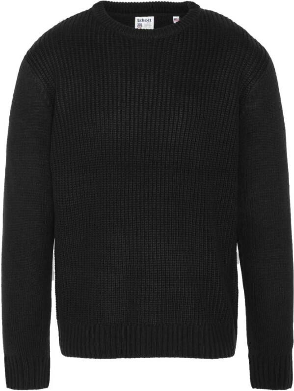 Schott NYC Sweatshirts Zwart Heren