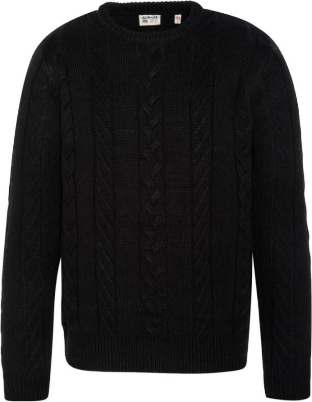 Schott NYC Sweatshirts Zwart Heren