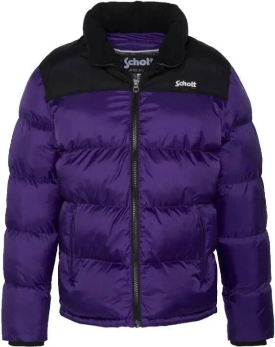 Schott NYC Winterjassen Paars Heren