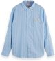 Scotch & Soda Overhemd Lange Mouw Scotch & Soda Overhemd Streep Lichtblauw - Thumbnail 5