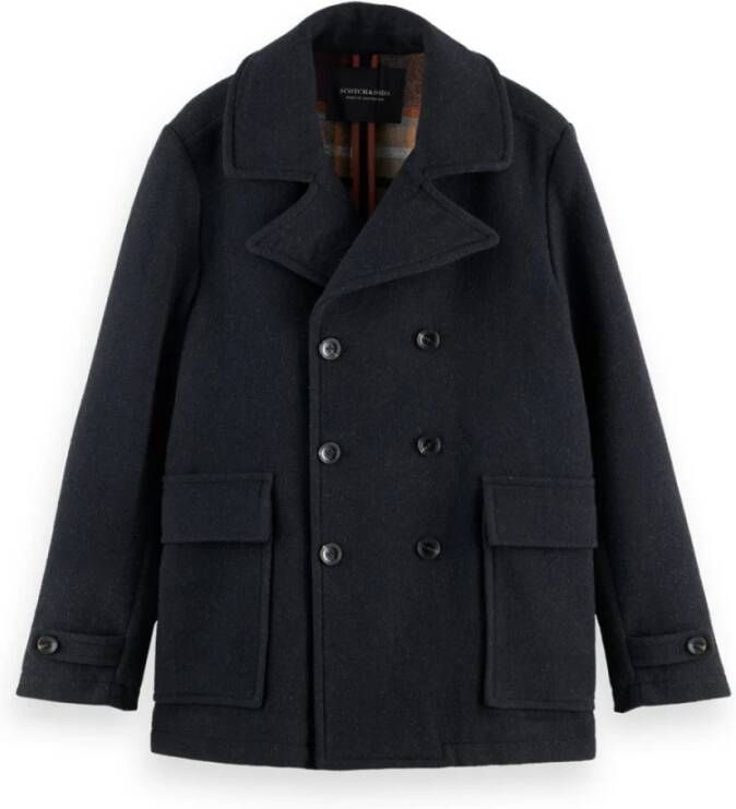 Mantel Scotch &amp Soda BONDED WOOL BLEND CABAN