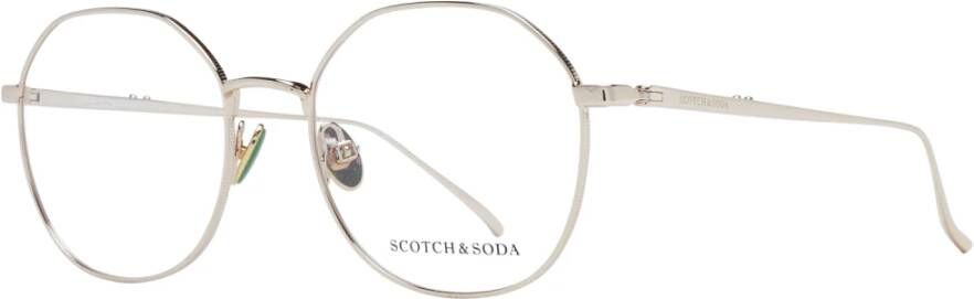 Scotch & Soda Gouden Ronde Optische Brillen Yellow Dames