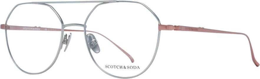 Scotch & Soda Gunmetal Ronde Optische Monturen voor Vrouwen Gray Dames