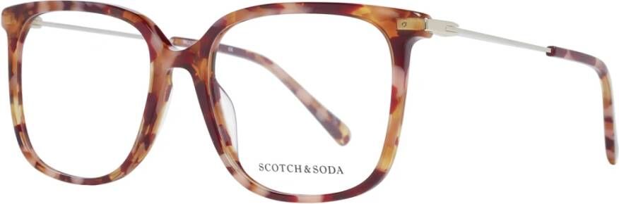 Scotch & Soda Dames Oranje Acetaat Vierkante Optische Monturen Orange Dames