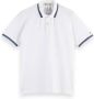 SCOTCH & SODA Heren Polo's & T-shirts Pique Polo With Tipping Wit - Thumbnail 2