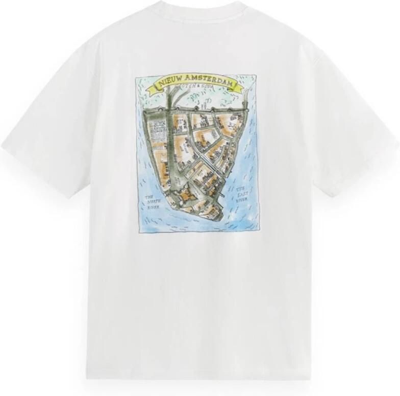 Scotch & Soda Artwork Relaxed Fit T-shirt White Heren - Foto 3