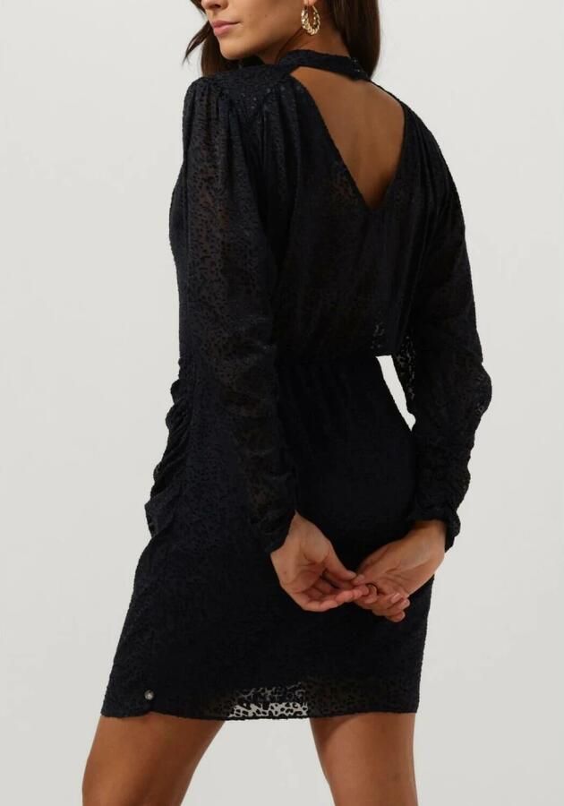 SCOTCH & SODA Dames Jurken Mock Neck Mini Dress With Open Back Detail Blauw - Foto 5