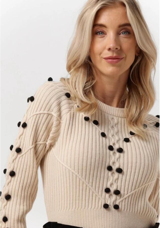 Scotch & Soda Gebroken Wit Trui Stitch And Bobble Placement Wool Blend Pullover - Foto 3