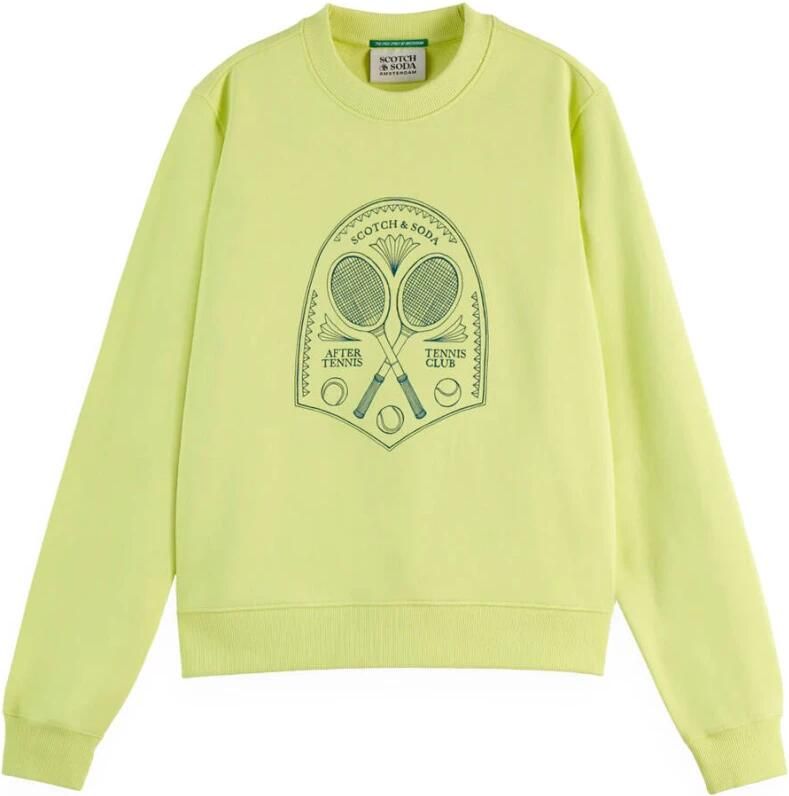 Scotch & Soda Borst Artwork Regular Sweatshirt Yellow Dames - Foto 2