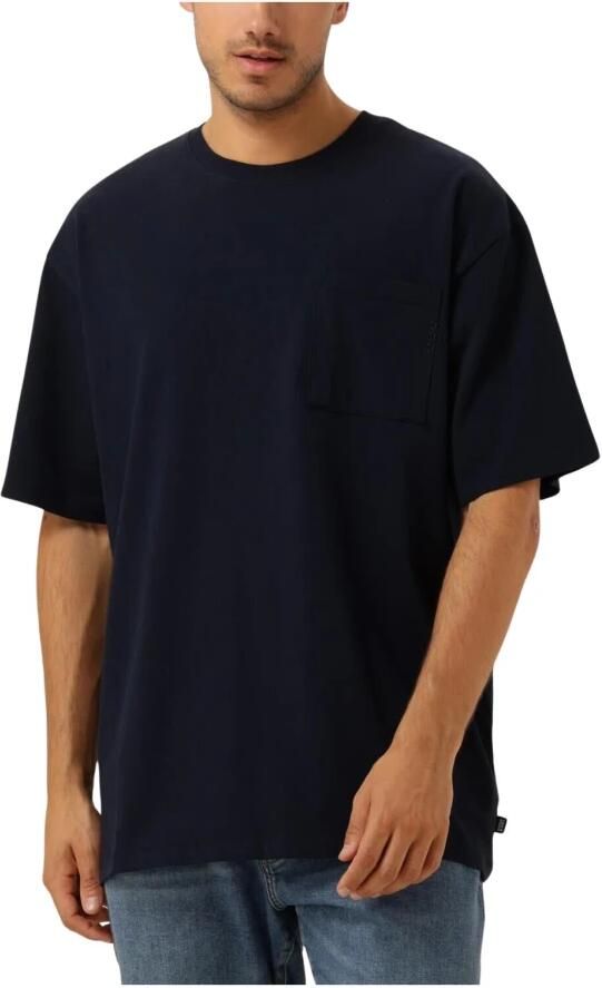 SCOTCH & SODA Heren Polo's & T-shirts 3 Crosses Loose Fit Pocket T-shirt Donkerblauw - Foto 3