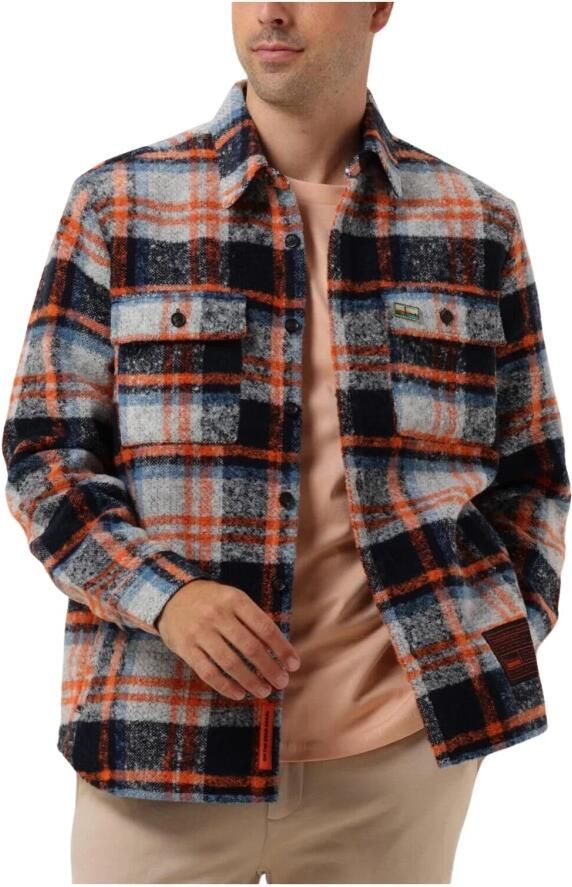 SCOTCH & SODA Heren Overhemden Relaxed Fit Yarn-dyed Fleece Overshirt Multi - Foto 7