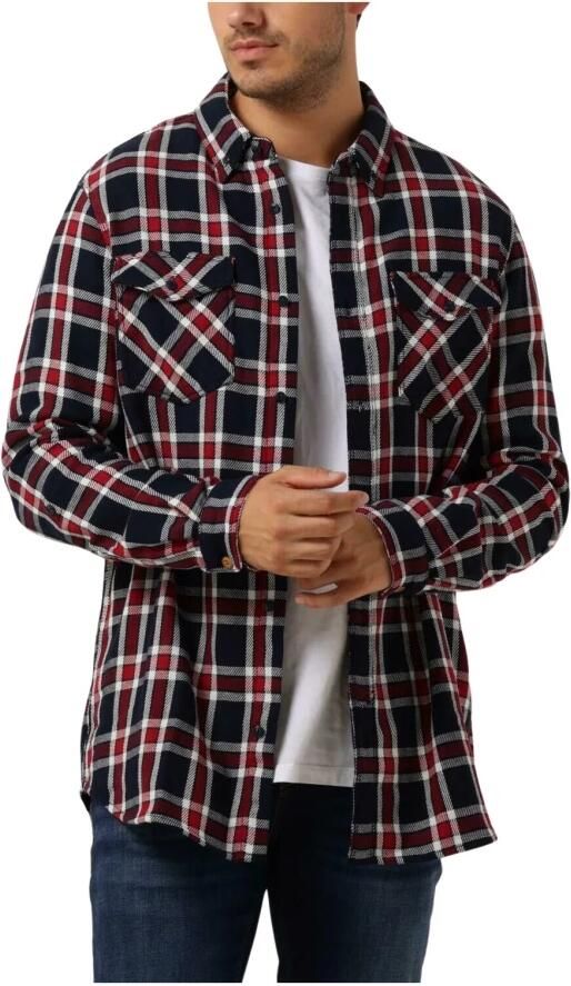 SCOTCH & SODA Heren Overhemden Archive Double Face Twill Check Donkerblauw - Foto 7