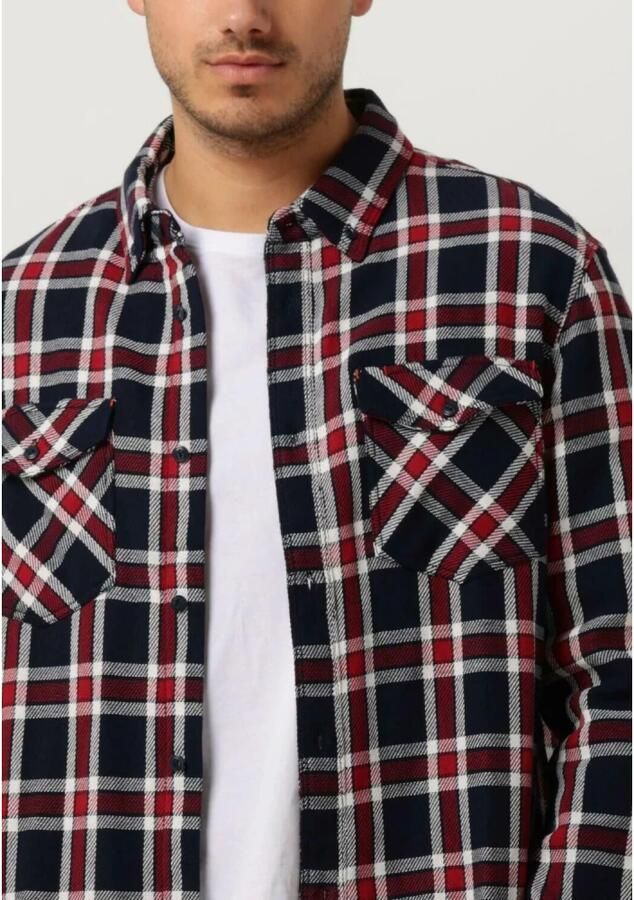 SCOTCH & SODA Heren Overhemden Archive Double Face Twill Check Donkerblauw - Foto 4