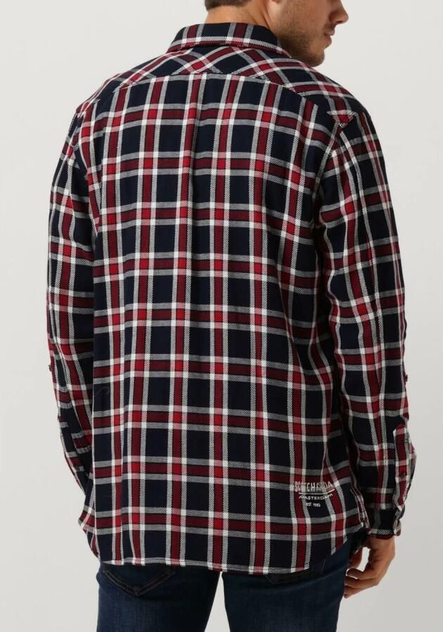 SCOTCH & SODA Heren Overhemden Archive Double Face Twill Check Donkerblauw - Foto 6