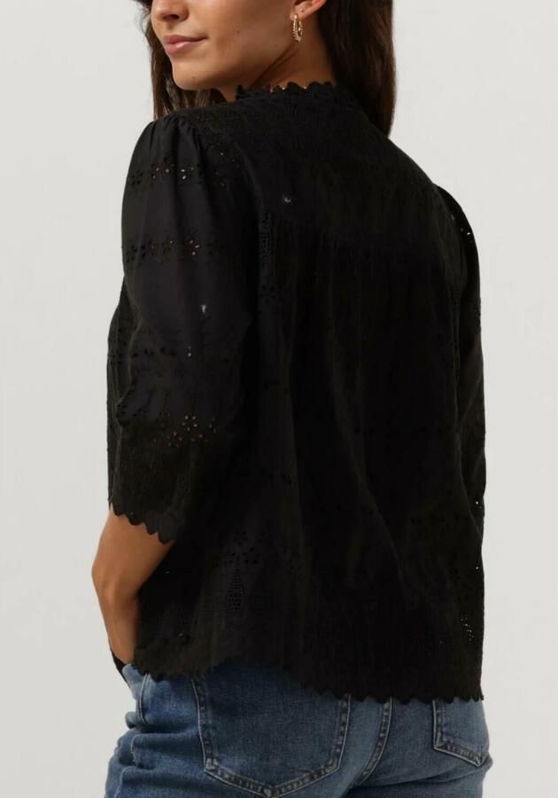 SCOTCH & SODA Dames Tops & T-shirts Broderie Anglaise Top Zwart - Foto 2