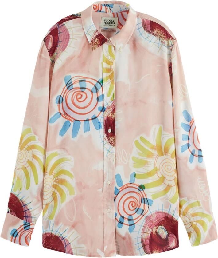 Scotch & Soda Gedrukt losvallend overhemd Multicolor Dames - Foto 3