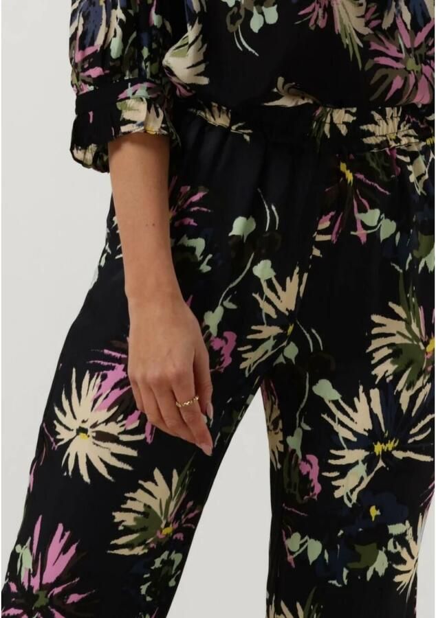 SCOTCH & SODA Dames Broeken Gia Mid Rise Wide Leg Printed Silky Trousers Zwart - Foto 2