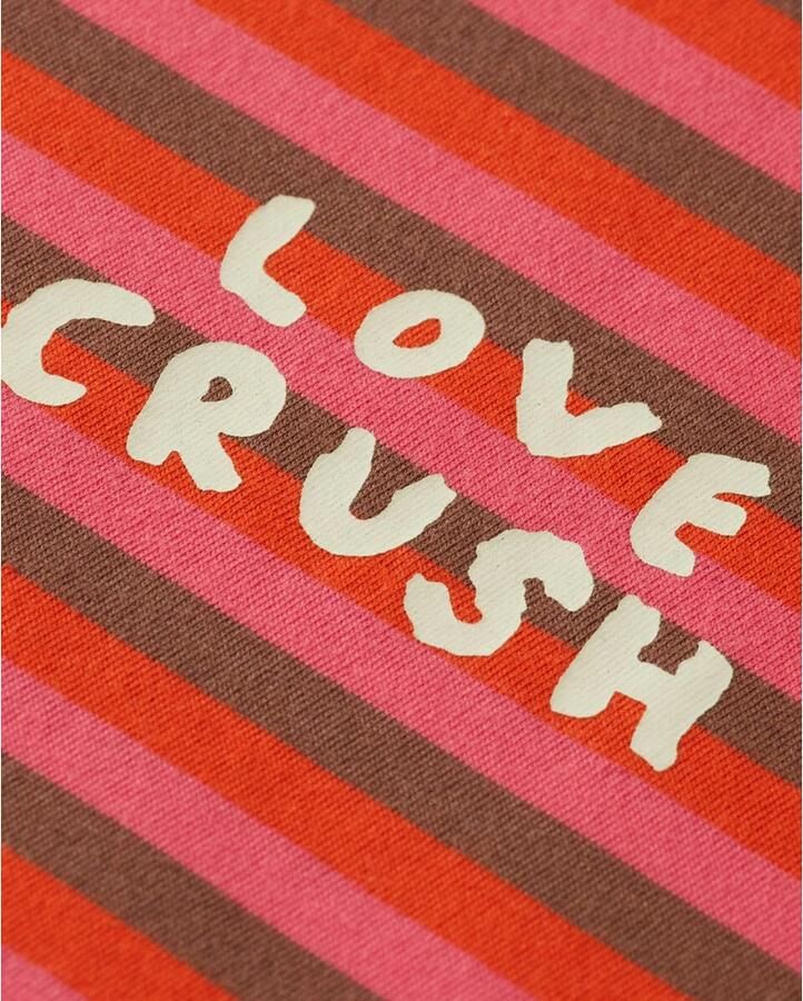 Scotch & Soda Gestreept Regular Fit T-shirt Purple Dames