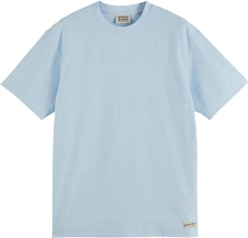 Scotch & Soda Gestreept Towelling T-shirt Blue Heren - Foto 2