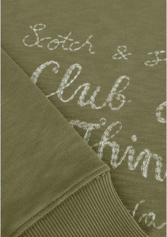 SCOTCH & SODA Heren Truien & Vesten Chest Artwork Sweatshirt Groen - Foto 5