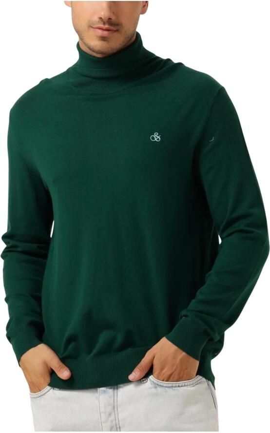 SCOTCH & SODA Heren Truien & Vesten Turtleneck Viscose Sweater Groen - Foto 3