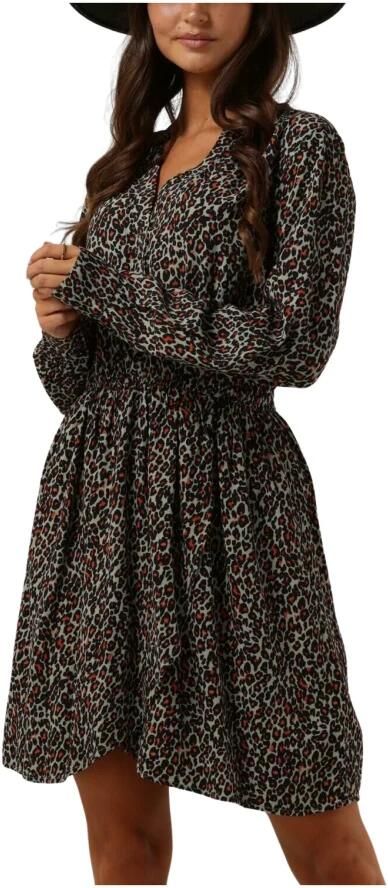 SCOTCH & SODA Dames Jurken Elasticated Waist Mini Dress Groen - Foto 3