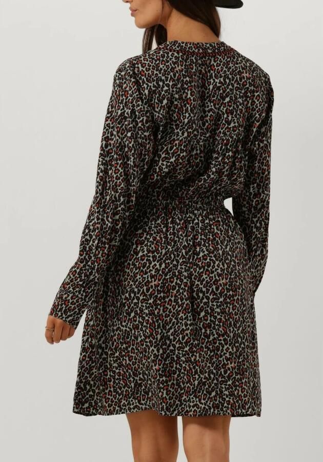 SCOTCH & SODA Dames Jurken Elasticated Waist Mini Dress Groen - Foto 2