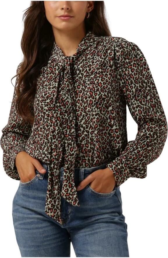 Scotch & Soda Groene Stropdas Hals Blouse Shirt Multicolor Dames - Foto 3