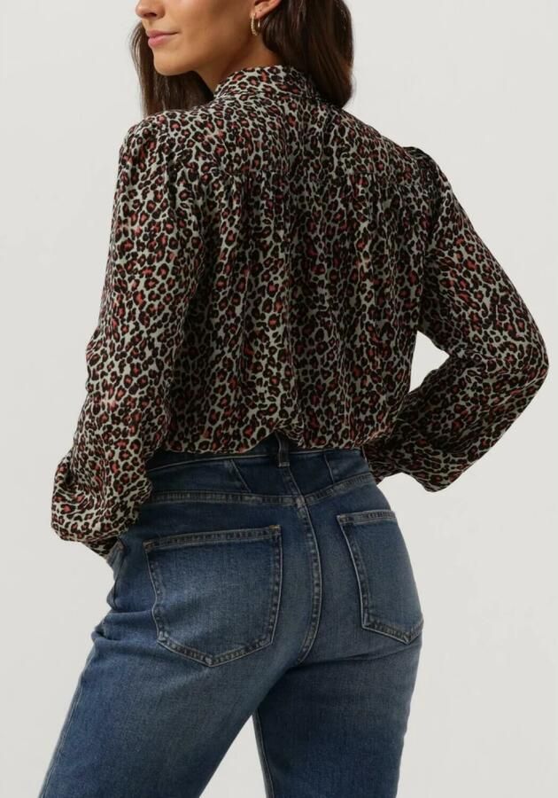 Scotch & Soda Groene Stropdas Hals Blouse Shirt Multicolor Dames - Foto 2