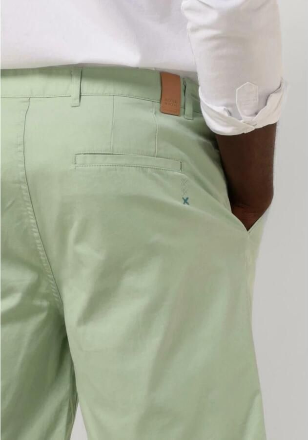 SCOTCH & SODA Heren Broeken Stuart Garment-dyed Cotton-blend Twill Short Groen - Foto 3