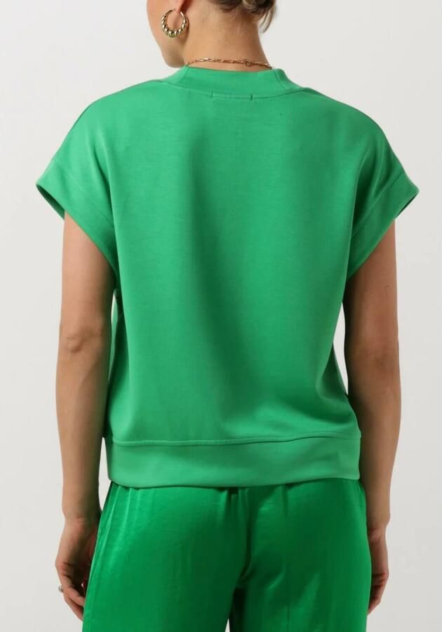 SCOTCH & SODA Dames Truien & Vesten V-neck Sleeveless Modal Sweatshirt Groen - Foto 3