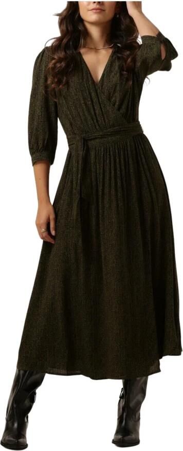 Scotch & Soda Groene Wrap Jurk Elegante Stijl Green Dames