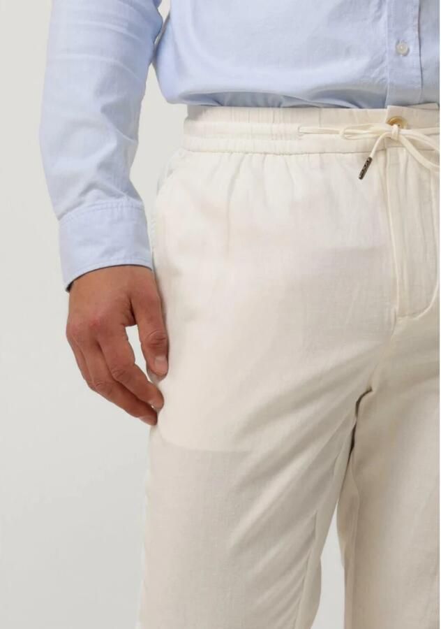 Scotch & Soda Heren Broeken Warren Straight Fit Twill Jogger White Heren
